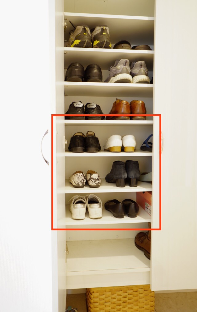 下駄箱収納は「靴の使用頻度」と「開けやすい扉」で配置を決めると、お出かけがスムーズに