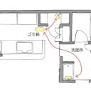 フローリングワイパー収納の正解は？ゴミ箱近くに立てかけるだけが○