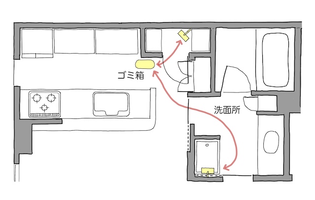 フローリングワイパー収納の正解は？ゴミ箱近くに立てかけるだけが○ 