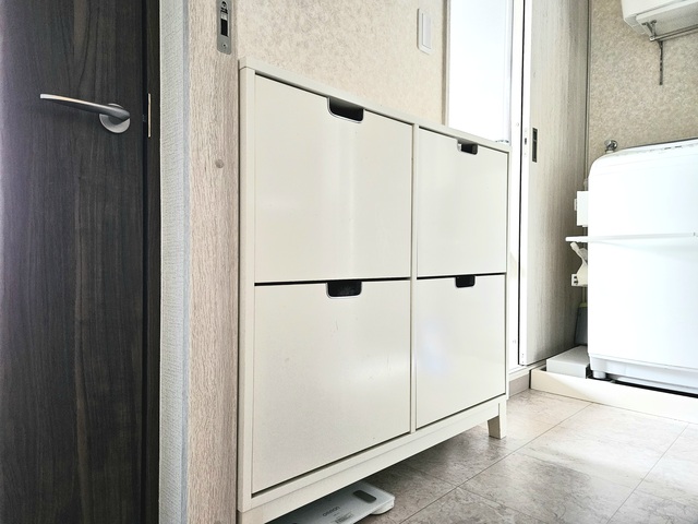 マンションの狭い洗面所に最適！IKEAの靴箱が10年愛用の収納になりました