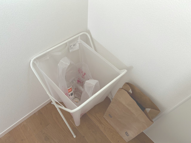 ゴミ箱は家に3つだけ！ IKEA「イェル」をゴミ箱にしたら45ℓ袋使える＆ふたなしで臭わない